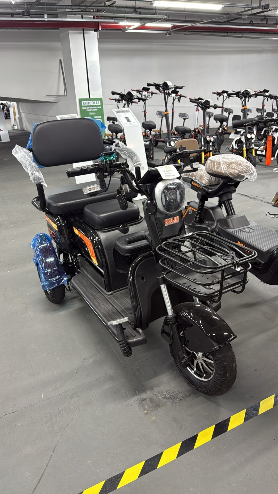 Scooter Elétrica Bolin Cargo 3 Lugares