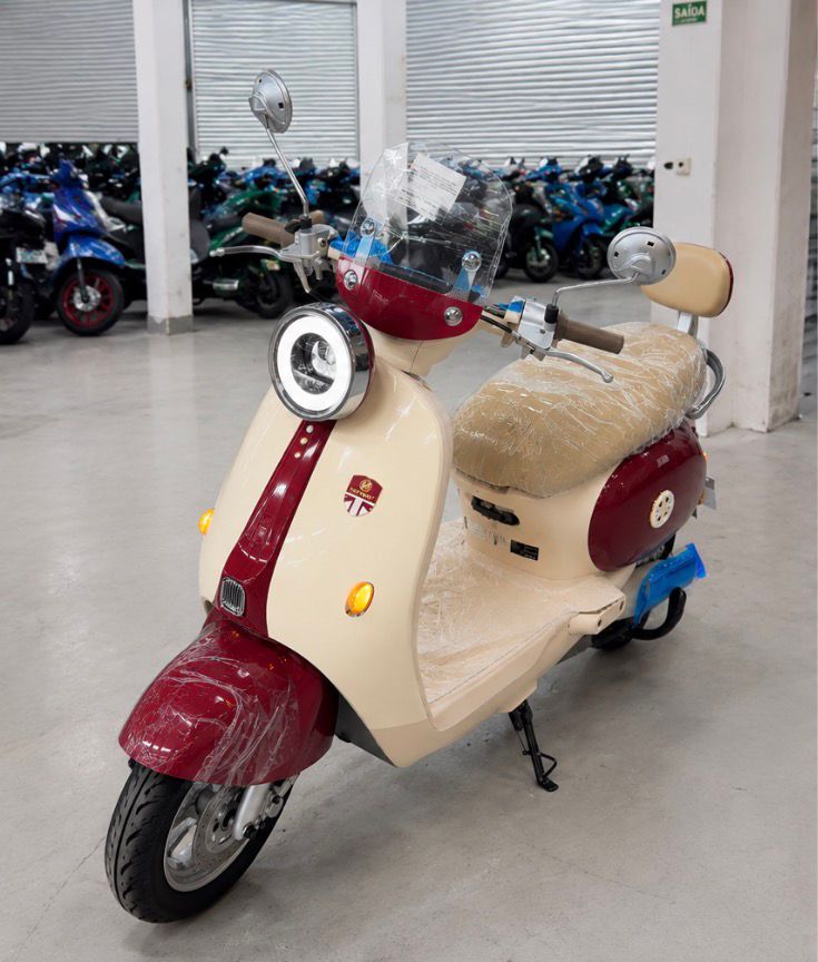 Scooter Elétrica Vintage Vespa Premium 1000W